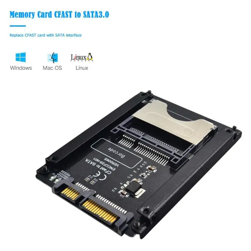 C-FAST Card Cfast to SATA 3.0 Hard Disk Adapter Card SATA 22 Pin Hard Disk SSD Case CFAST Card Reader for WinXP/7/8/10/Linux/Mac
C-FAST Card Cfast to SATA 3.0 Hard Disk Adapter Card SATA 22 Pin Hard Disk SSD Case CFAST Card Reader for WinXP/7/8/10/Linux/Mac