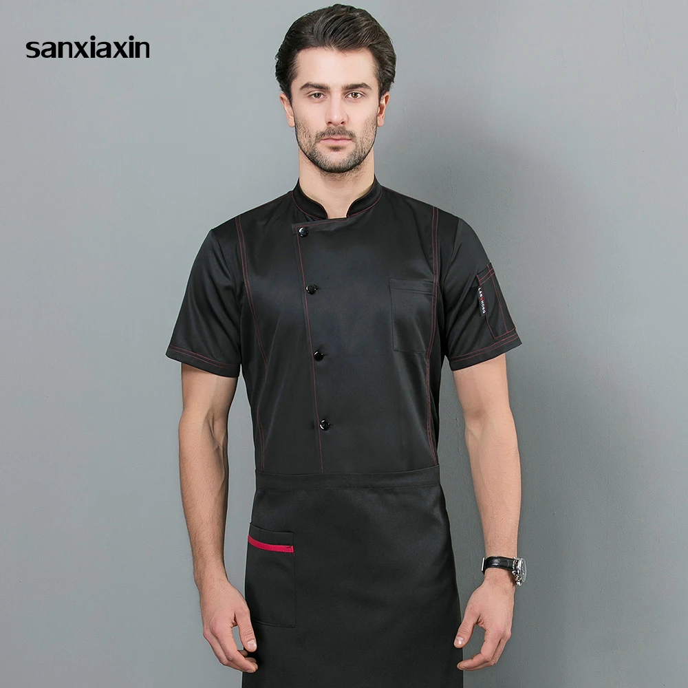 cotton Breathable Short sleeved Food Service hotel Kitchen Chef Jacket restaurant uniforms cooker work clothes men new 4-colors
cotton Breathable Short sleeved Food Service hotel Kitchen Chef Jacket restaurant uniforms cooker work clothes men new 4-colors
