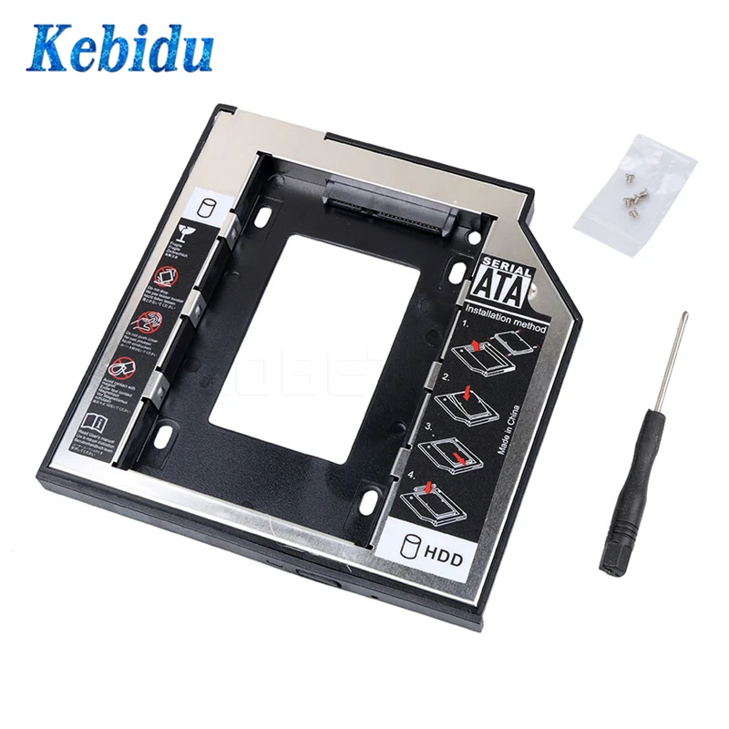 kebidu Universal SATA to SATA 2nd HDD Caddy SSD Case Hard Disk Drive 9.5mm for 9mm 9.5mm nclosure Bay for Notebook ODD Optibay
kebidu Universal SATA to SATA 2nd HDD Caddy SSD Case Hard Disk Drive 9.5mm for 9mm 9.5mm nclosure Bay for Notebook ODD Optibay