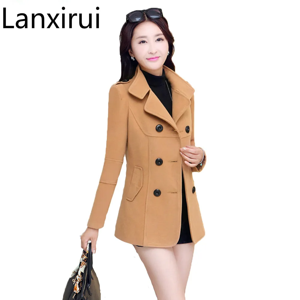 Women's Winter Jackets And Coats Elegant Warm Women Woolen Coat 2018 Spring Outwear Plus Size Women Wool Coat Jacket
Women's Winter Jackets And Coats Elegant Warm Women Woolen Coat 2018 Spring Outwear Plus Size Women Wool Coat Jacket