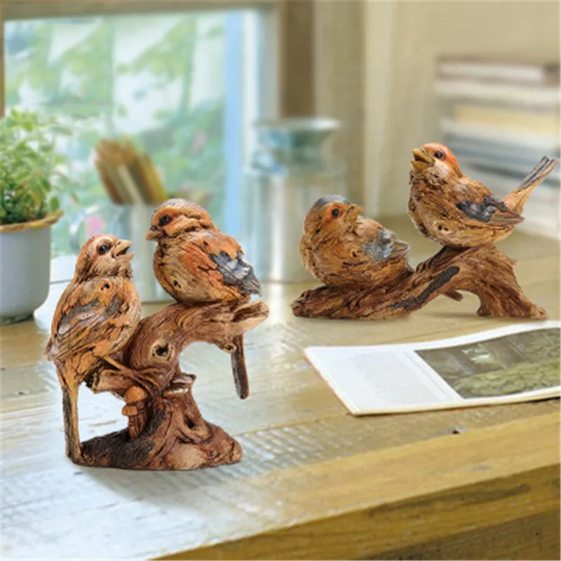 European-style Idyllic Simulation Resin Wood Carving Double Bird Creative Desktop Cabinets Handmade Decor Household Furnishings
European-style Idyllic Simulation Resin Wood Carving Double Bird Creative Desktop Cabinets Handmade Decor Household Furnishings
