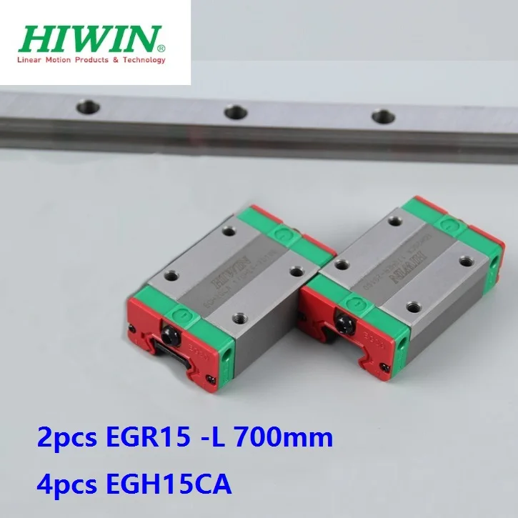 2pcs origial Hiwin rail EGR15 -L 700mm linear guide + 4pcs EGH15CA carriage blocks for CNC router
2pcs origial Hiwin rail EGR15 -L 700mm linear guide + 4pcs EGH15CA carriage blocks for CNC router
