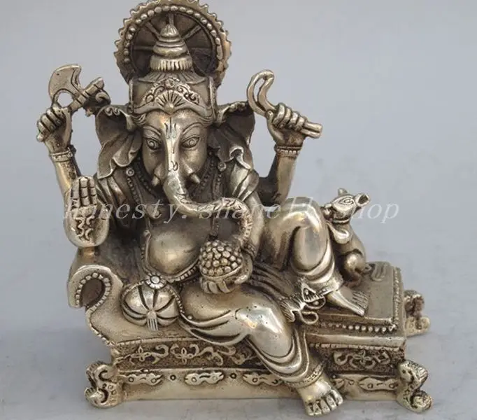 Elaborate Chinese buddhist Tibetan silver ghani manual certification god Buddha statue
Elaborate Chinese buddhist Tibetan silver ghani manual certification god Buddha statue