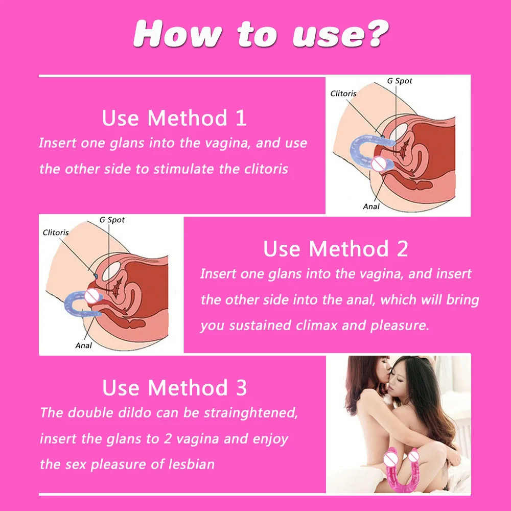 IKOKY Female Masturbator Dual Penetration Head Flexible Long Dildo Sex Toys for Women Lesbian Realistic Penis Double Dildos 10 IKOKY Female Masturbator Dual Penetration Head Flexible Long Dildo Sex Toys for Women Lesbian Realistic Penis Double Dildos 10
