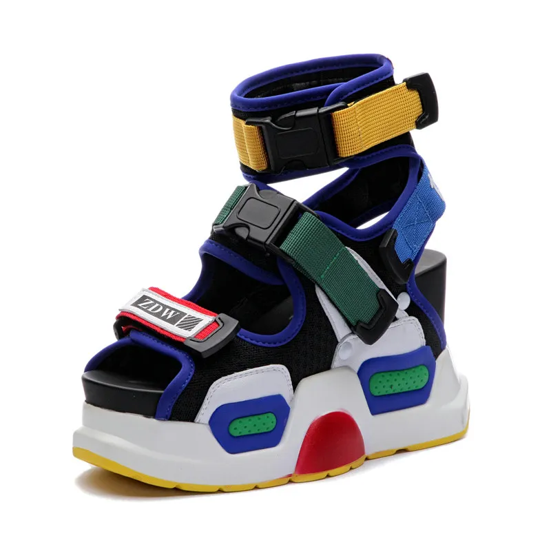 2019 Summer Sports Sandals Women's Platform Mixed Colors High Heel Shoes Casual Open Toe Wedge Sandals
2019 Summer Sports Sandals Women's Platform Mixed Colors High Heel Shoes Casual Open Toe Wedge Sandals