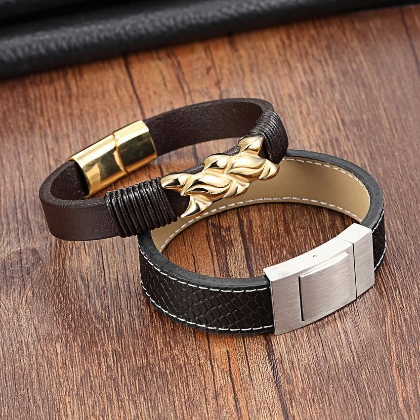 Женский браслет цепочка из натуральной кожи на запястье 19 см 21 см|bracelets for|leather