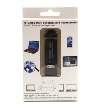 High-speed USB2.0 Universal OTG TF/SD Card 3 In 1 USB OTG Card Reader Flash Drive for Android phone Computer Extension Headers
High-speed USB2.0 Universal OTG TF/SD Card 3 In 1 USB OTG Card Reader Flash Drive for Android phone Computer Extension Headers