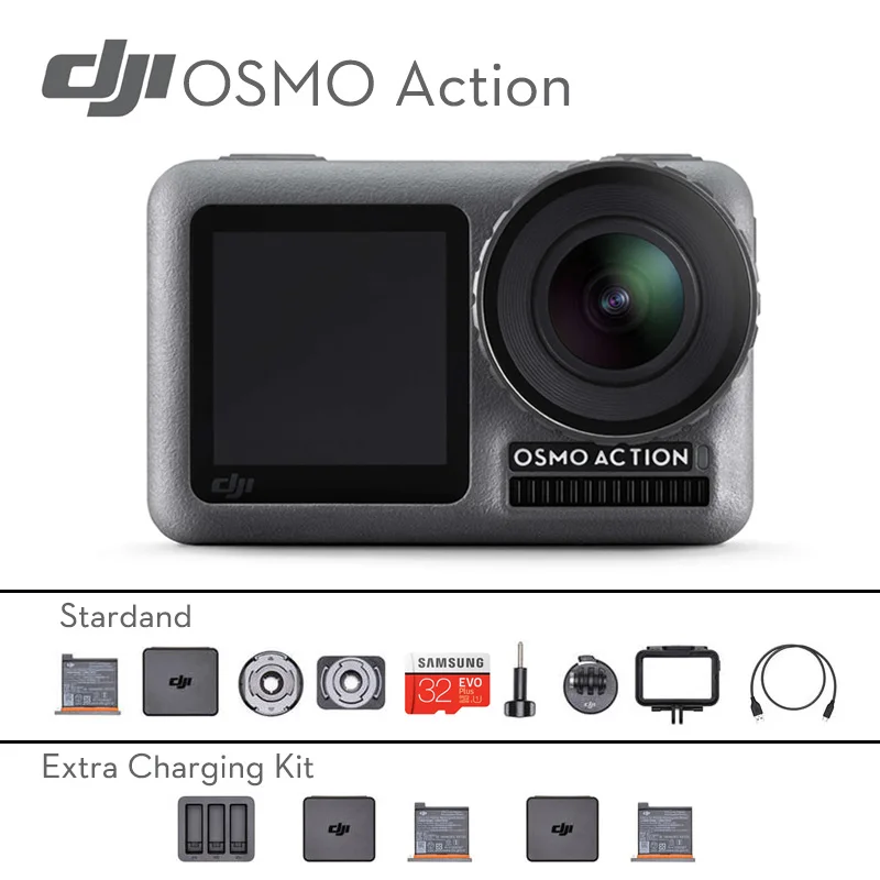 Original DJI Osmo Action professional Waterproof camera DJI Handheld Gimbal Dual Screens Camera with Osmo Action Charging Kit
Original DJI Osmo Action professional Waterproof camera DJI Handheld Gimbal Dual Screens Camera with Osmo Action Charging Kit