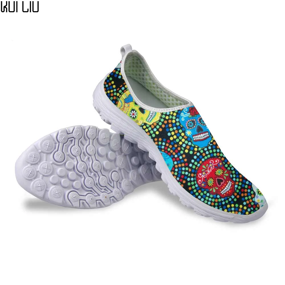 Skull Pattern Spring Summer Flats Shoes 3D Printing Light Mesh Shoes Woman Beach Loafers Girl skull style Sneakers Breathable
Skull Pattern Spring Summer Flats Shoes 3D Printing Light Mesh Shoes Woman Beach Loafers Girl skull style Sneakers Breathable
