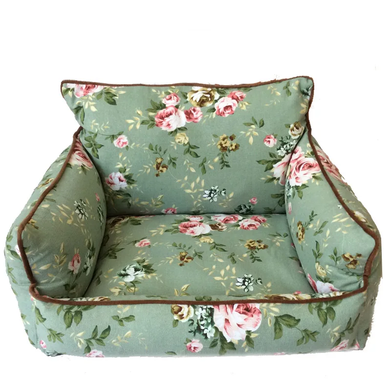 Floral pattern Dog Bed & Sofas Pet kennel cotton canvas Teddy nest 3 Colors available Pillow and soft blanked included
Floral pattern Dog Bed & Sofas Pet kennel cotton canvas Teddy nest 3 Colors available Pillow and soft blanked included