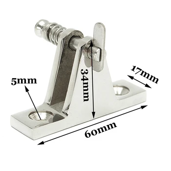 Part Fitting Tool Pin Stainless steel 2pcs Deck Hinge Set Quick release Mount Angle Marine grade Boat Bimini tops Durable
Part Fitting Tool Pin Stainless steel 2pcs Deck Hinge Set Quick release Mount Angle Marine grade Boat Bimini tops Durable