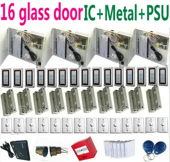 16 Glass Door Full kit Access Controller+16 pcs Metal Case M1 IC Reader+DoorFrameless lock Web TCP+PC Software door+card issuer
16 Glass Door Full kit Access Controller+16 pcs Metal Case M1 IC Reader+DoorFrameless lock Web TCP+PC Software door+card issuer
