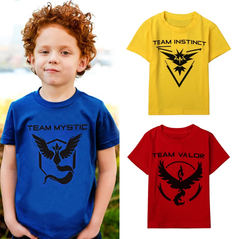 New Pokemon Go Short Sleeve Baby Boy T-shirts Team Valor Mystic Instinct Boys Tops Summer Pokeball Tee Kid Children Clothes DS40 
New Pokemon Go Short Sleeve Baby Boy T-shirts Team Valor Mystic Instinct Boys Tops Summer Pokeball Tee Kid Children Clothes DS40