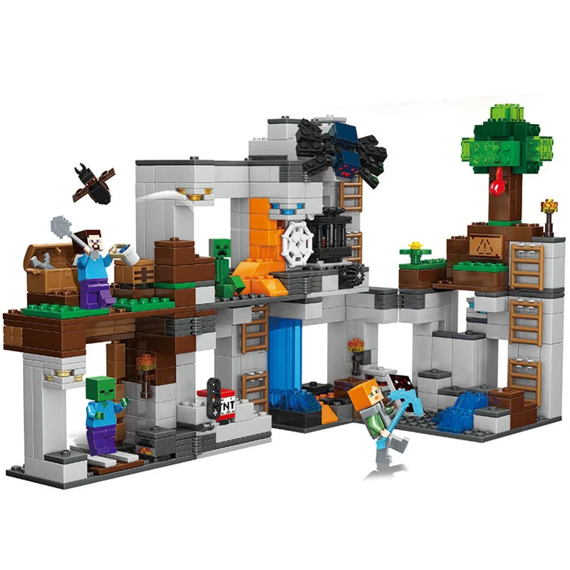 818pcs The Bedrock Adventures Compatible Minecrafted My World Building Blocks Spider Models DIY Brick figure Toys
818pcs The Bedrock Adventures Compatible Minecrafted My World Building Blocks Spider Models DIY Brick figure Toys