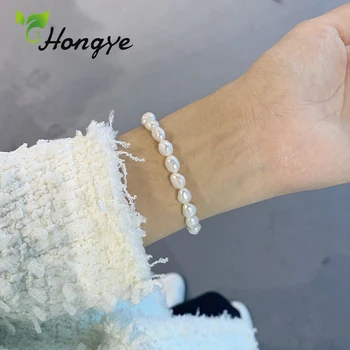 Hongye Natural Baroque Pearl Bracelets Designer Brand Girls Real Gold Wrist Chains Femme Fine Jewelry Luxury Gifts Stylish Women
Hongye Natural Baroque Pearl Bracelets Designer Brand Girls Real Gold Wrist Chains Femme Fine Jewelry Luxury Gifts Stylish Women