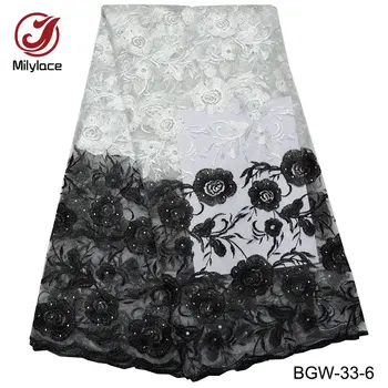 High quality african rhinestones lace fabric embroidery tulle lace design wholesale french lace fabric for garment BGW-33
High quality african rhinestones lace fabric embroidery tulle lace design wholesale french lace fabric for garment BGW-33