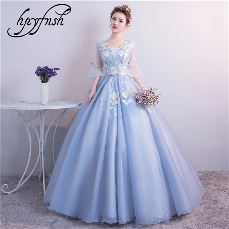 Sexy V Neck Lace Long Prom Dresses 2019 New Tulle Embroidery Princess Ball Gown Illusion Evening Dress Vestido De Festa 0.85
Sexy V Neck Lace Long Prom Dresses 2019 New Tulle Embroidery Princess Ball Gown Illusion Evening Dress Vestido De Festa 0.85