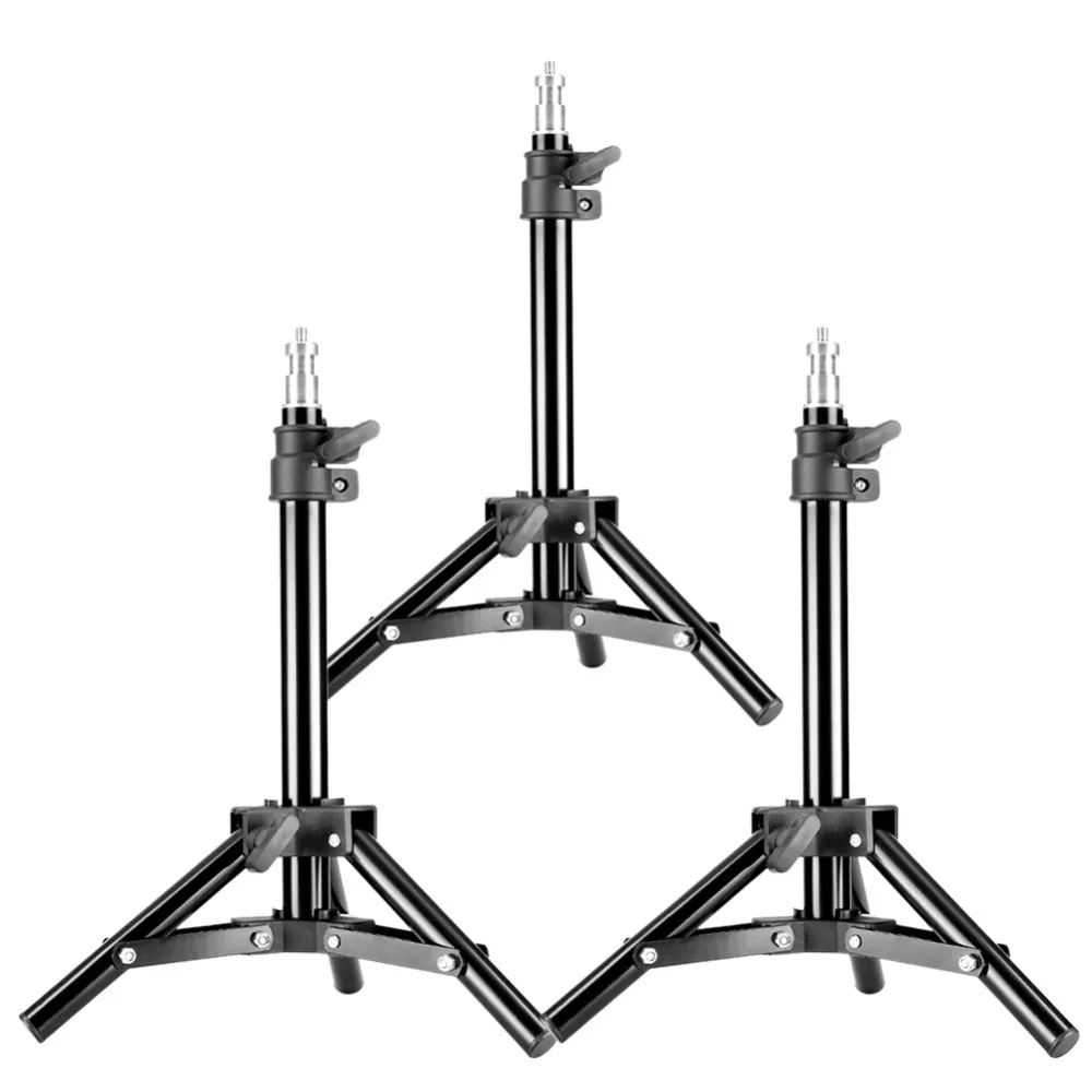 Neewer Set of 3 Mini Aluminum Photography Light Stands with 32"/80cm Max Height for Reflectors/Softboxes/Lights/Umbrellas(Black)
Neewer Set of 3 Mini Aluminum Photography Light Stands with 32"/80cm Max Height for Reflectors/Softboxes/Lights/Umbrellas(Black)