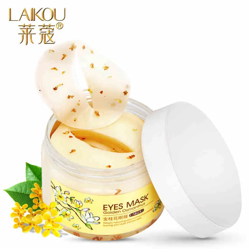 LAIKOU 80pcs/bottle Gold Osmanthus Eye Mask Eyes Soothing Skin Care Remover Dark Circles Eye Care Collagen Sleep Patche Eye Bag
LAIKOU 80pcs/bottle Gold Osmanthus Eye Mask Eyes Soothing Skin Care Remover Dark Circles Eye Care Collagen Sleep Patche Eye Bag