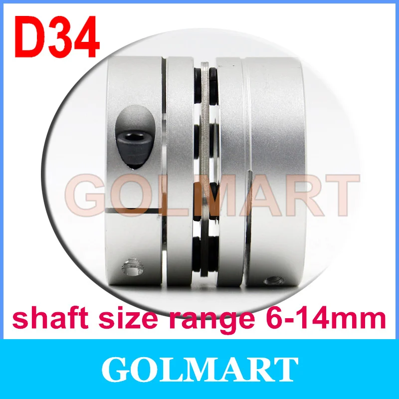 D34 L31 Motor Shaft Coupling Outer Dia. 34mm Flexible Single Diaphragm Disk Coupling 34*31mm Disc Coupler for CNC motor
D34 L31 Motor Shaft Coupling Outer Dia. 34mm Flexible Single Diaphragm Disk Coupling 34*31mm Disc Coupler for CNC motor