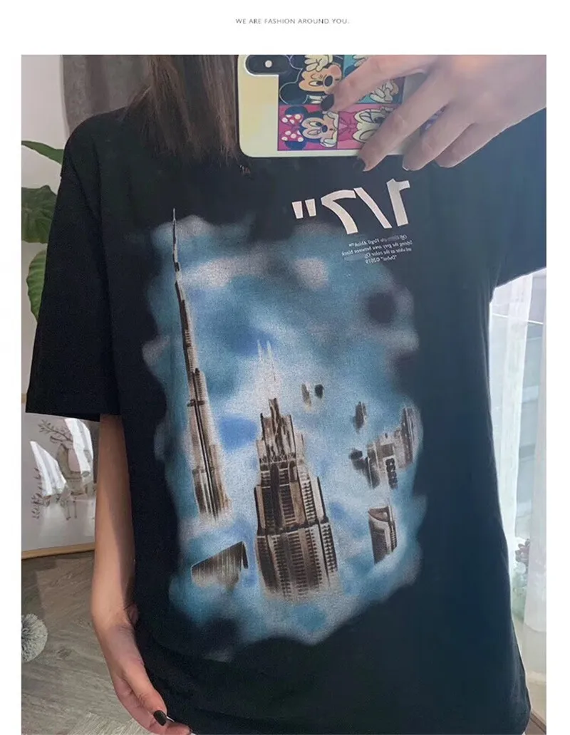 19ss Burj Khalifa Tower Tee T-shirt Men 1:1 High Quality Top Tees summer style t shirts
19ss Burj Khalifa Tower Tee T-shirt Men 1:1 High Quality Top Tees summer style t shirts