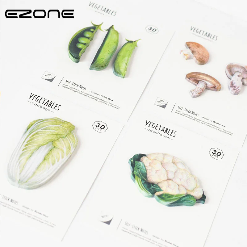 EZONE Vegetable Sticky Note Design Of Kawaii Cauliflower/Cabbage/Mushrooms/Peas Memo Pad N Times Sticker Bookmark School Supply
EZONE Vegetable Sticky Note Design Of Kawaii Cauliflower/Cabbage/Mushrooms/Peas Memo Pad N Times Sticker Bookmark School Supply