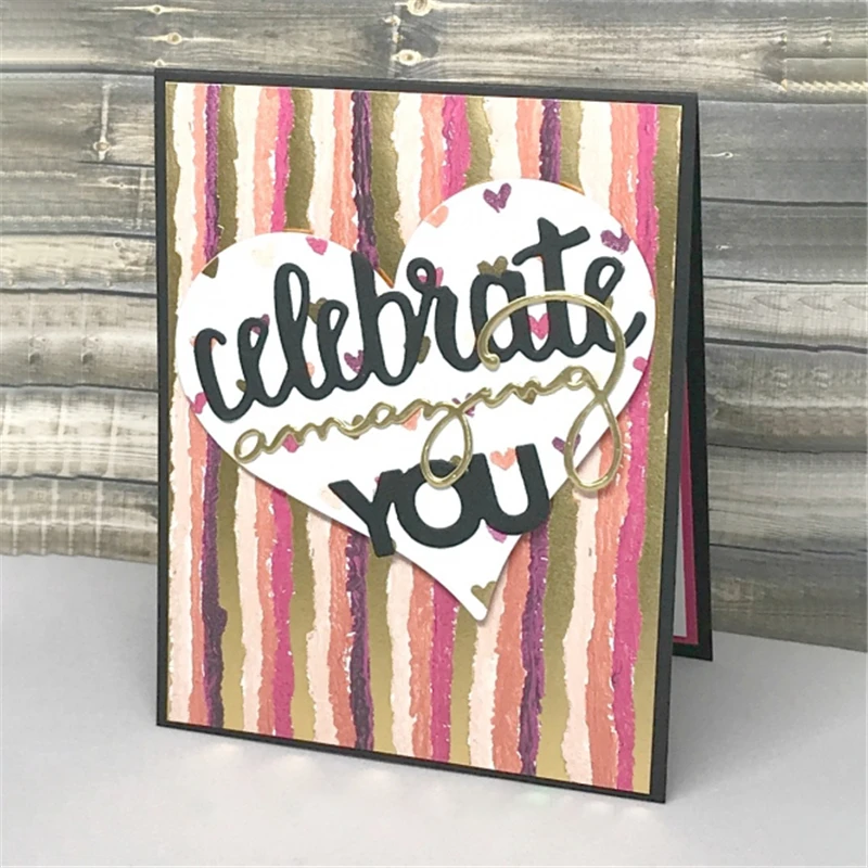 YaMinSanNiO Celebrate You Word Dies Metal Cutting Die for Card Making New 2019 for Scrapbooking Metal Cutting Dies New 2019 Dies
YaMinSanNiO Celebrate You Word Dies Metal Cutting Die for Card Making New 2019 for Scrapbooking Metal Cutting Dies New 2019 Dies
