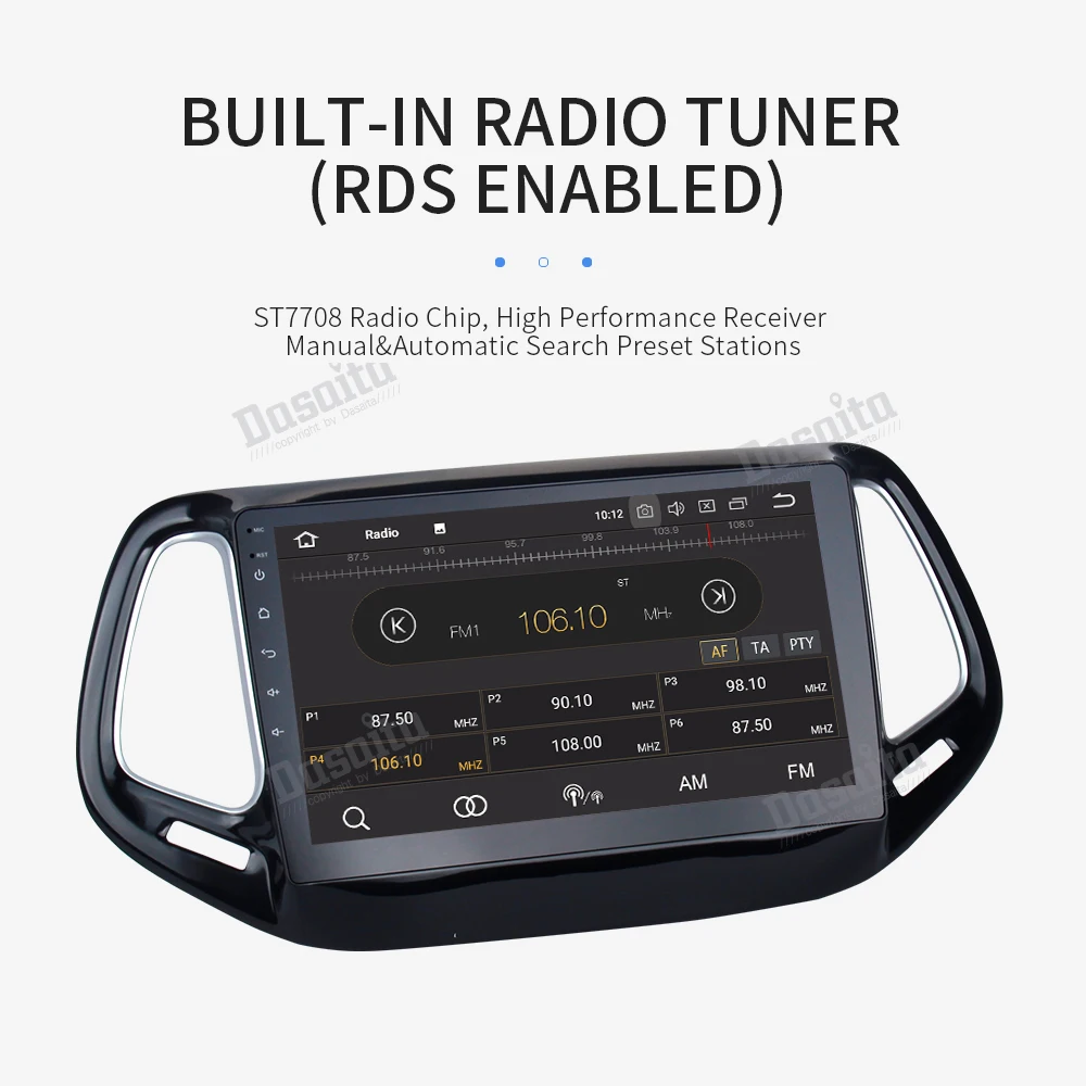 Top Dasaita 9" Android 9.0 Car GPS Radio Player for Jeep Compass 2017 with Octa Core 4GB+32GB Auto Stereo Multimedia 14 Top Dasaita 9" Android 9.0 Car GPS Radio Player for Jeep Compass 2017 with Octa Core 4GB+32GB Auto Stereo Multimedia 14