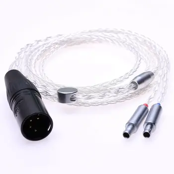 1.5m 4Pin balanced DIY Hi-end HIFI Litz braid 8 Cores 5n Pcocc silver plated copper Headphone Upgrade Cable for SENNHEISER HD800
1.5m 4Pin balanced DIY Hi-end HIFI Litz braid 8 Cores 5n Pcocc silver plated copper Headphone Upgrade Cable for SENNHEISER HD800