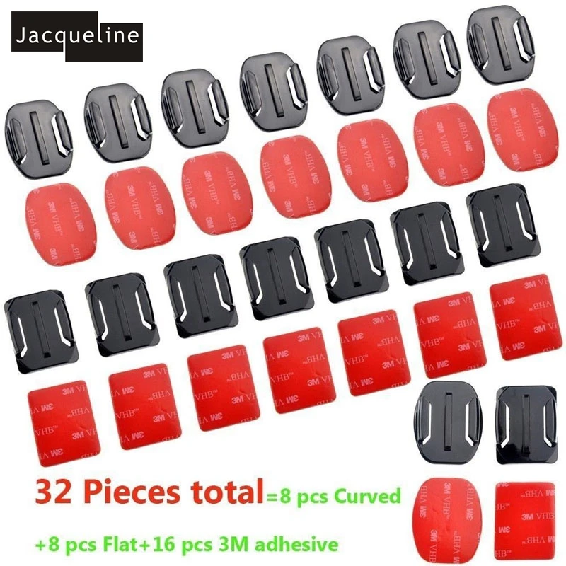 Jacqueline for 8 pcs Curved+8 pcs Flat 3M Adhesive Mounts Accessories Kit For Gopro Hero HD 6 5 4 3+ 3 2 for SJCAMM for EKEN
Jacqueline for 8 pcs Curved+8 pcs Flat 3M Adhesive Mounts Accessories Kit For Gopro Hero HD 6 5 4 3+ 3 2 for SJCAMM for EKEN