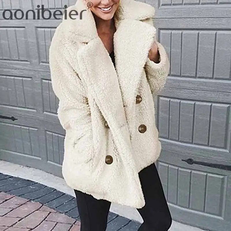 Aonibeier Plus Size Autumn Winter Coat Women Faux Fur Coat Fluffy Plush Cardigan Fashion Warm Turndown Long Sleeve Loose Outwear
Aonibeier Plus Size Autumn Winter Coat Women Faux Fur Coat Fluffy Plush Cardigan Fashion Warm Turndown Long Sleeve Loose Outwear