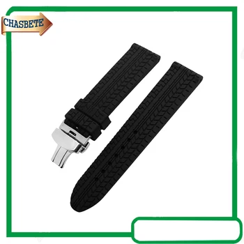 Silicone Rubber Watch Band for Fossil Watchband 24mm Butterfly Buckle Resin Strap Belt Wrist Loop Bracelet Black + Pin + Tool
Silicone Rubber Watch Band for Fossil Watchband 24mm Butterfly Buckle Resin Strap Belt Wrist Loop Bracelet Black + Pin + Tool