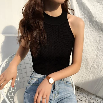 Off Shoulder Vest Tank Summer Sexy Cropped Crop Tops Women Top Halter Knitted Cotton Sleeveless Vetement Femme Camisole
Off Shoulder Vest Tank Summer Sexy Cropped Crop Tops Women Top Halter Knitted Cotton Sleeveless Vetement Femme Camisole