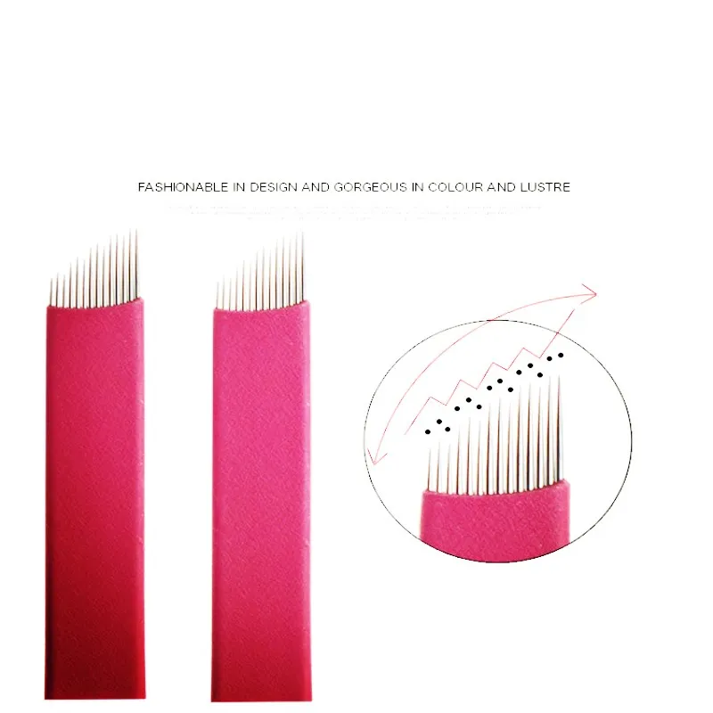 14 pins Tattoo Needles Permanent Makeup Eyebrow Embroidery Blade For 3D Microblading Manual Tattoo Pen
14 pins Tattoo Needles Permanent Makeup Eyebrow Embroidery Blade For 3D Microblading Manual Tattoo Pen