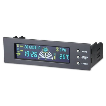 5.25 inch PC Computer Fan Controller Front LCD Panel 3 Fan Speed Controller CPU Temperature Sensor LCD Digital Display for PC
5.25 inch PC Computer Fan Controller Front LCD Panel 3 Fan Speed Controller CPU Temperature Sensor LCD Digital Display for PC