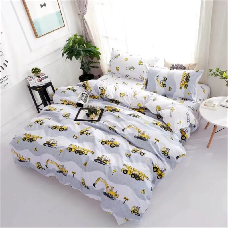 Cartoon Bedclothes Car excavator USA Europe Russian Bedding Sets King Duvet Cover Set Kids Baby Bedding Double Single
Cartoon Bedclothes Car excavator USA Europe Russian Bedding Sets King Duvet Cover Set Kids Baby Bedding Double Single