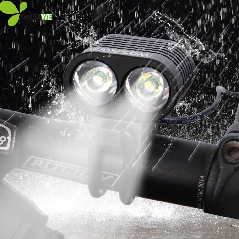 WOSAWE 2400 CREE XML T6 LED Cycling Bicycle Bike Light Lamp HeadLight Headlamp Power Bank with USB Cable
WOSAWE 2400 CREE XML T6 LED Cycling Bicycle Bike Light Lamp HeadLight Headlamp Power Bank with USB Cable