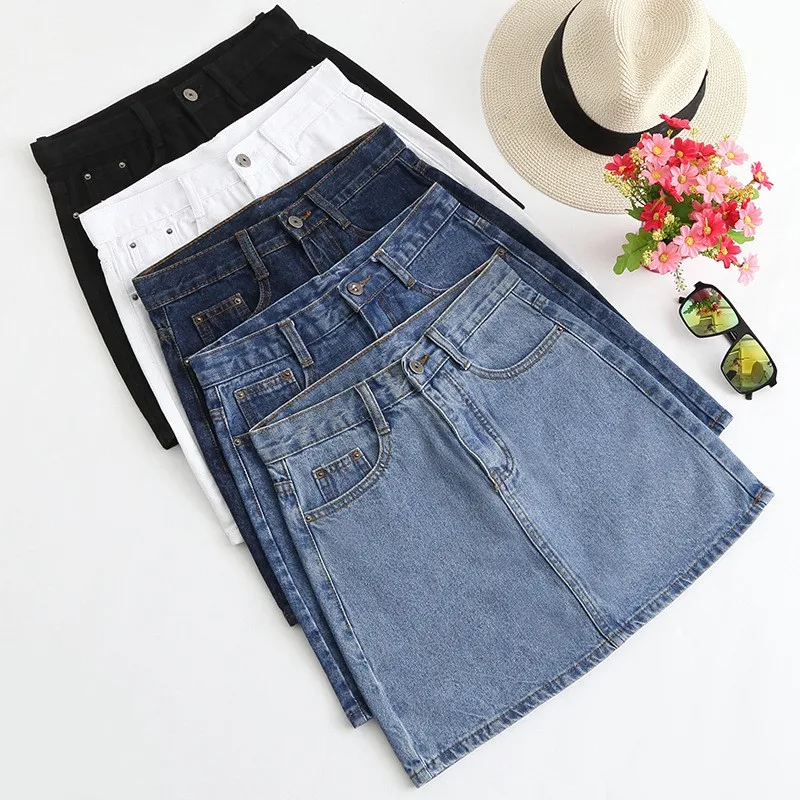 DeRuiLaDy 2019 Sexy Women Black White Denim Skirt Female high Waist Mini Skirts Womens Casual Streetwear Jeans Summer Skirt
DeRuiLaDy 2019 Sexy Women Black White Denim Skirt Female high Waist Mini Skirts Womens Casual Streetwear Jeans Summer Skirt