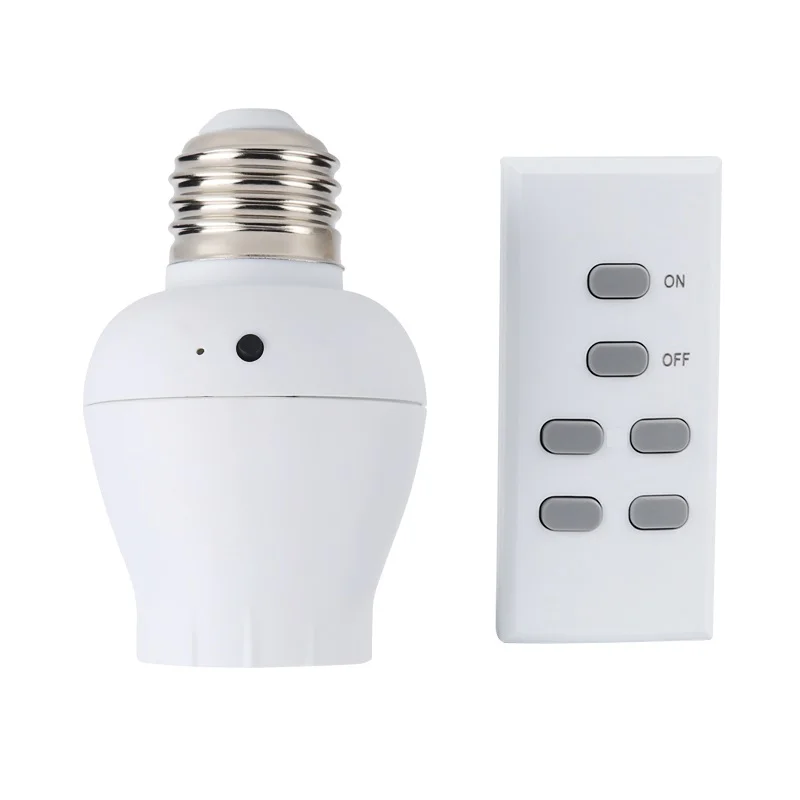 ESPLENTY Wireless Remote Control Screw Type Lamp Holder with Socker Switch (1 Lamp holder+1 Remote)
ESPLENTY Wireless Remote Control Screw Type Lamp Holder with Socker Switch (1 Lamp holder+1 Remote)