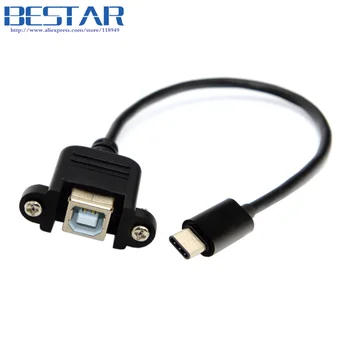 USB-C USB 3.1 type c Male to Standard USB 2.0 B Type USB-B Female Data Cable adapter 20cm for Tablet
USB-C USB 3.1 type c Male to Standard USB 2.0 B Type USB-B Female Data Cable adapter 20cm for Tablet