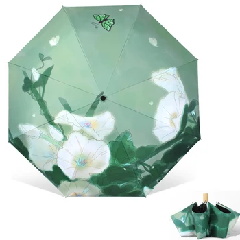 Woman folding Umbrella Rain Manual Anti UV 3 Folding Ladies Parasol woman Creative Butterfly Sunny students Umbrella XYTQ-10
Woman folding Umbrella Rain Manual Anti UV 3 Folding Ladies Parasol woman Creative Butterfly Sunny students Umbrella XYTQ-10