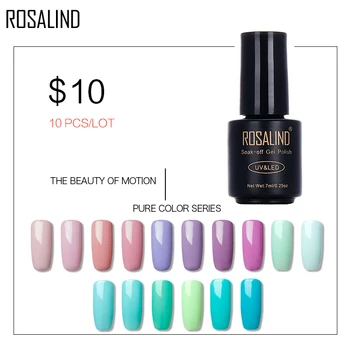 ROSALIND 7ml 10 PCS/Lot Nail Polish Pure Color Gel Lacquer Soak Off Nail Gel Polish Semi Varnish Permanent Nail Varnish
ROSALIND 7ml 10 PCS/Lot Nail Polish Pure Color Gel Lacquer Soak Off Nail Gel Polish Semi Varnish Permanent Nail Varnish