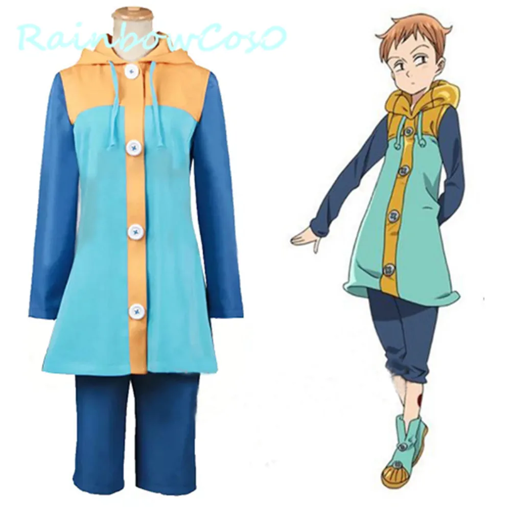 Костюм для косплея RainbowCos0 Семь смертных грехов Король арлеквин униформа аниме