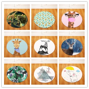 Deer elephant Round Tapete For Living Room Bedroom Home Decor Carpet Rug Children Kids Soft Play Mat
Deer elephant Round Tapete For Living Room Bedroom Home Decor Carpet Rug Children Kids Soft Play Mat