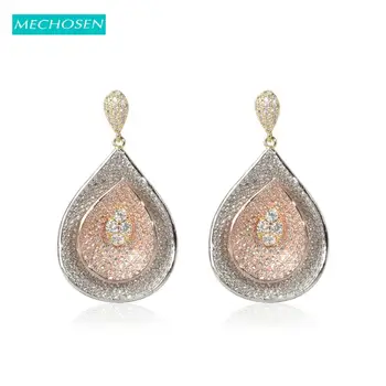 MECHOSEN Delicate Big Earrings Water Drop Double Layers AAA Zircon Bright Copper Ear Accessories Women Bride Party Wedding Gifts
MECHOSEN Delicate Big Earrings Water Drop Double Layers AAA Zircon Bright Copper Ear Accessories Women Bride Party Wedding Gifts