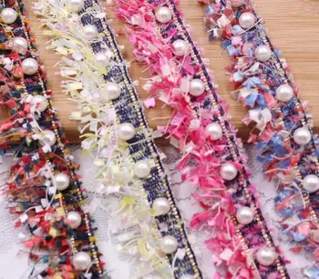 10Yard Pearl Beads Colour Knitted Tassels Lace Fabric Trim Ribbon For Apparel Sewing Clothes Bridal wedding Doll Cap Hail Bow
10Yard Pearl Beads Colour Knitted Tassels Lace Fabric Trim Ribbon For Apparel Sewing Clothes Bridal wedding Doll Cap Hail Bow