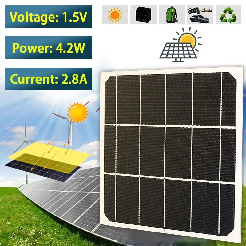 ETFE Solar Cells Durable Powered Solar Charging Equipment Phone Charger Mini Solar Panel
ETFE Solar Cells Durable Powered Solar Charging Equipment Phone Charger Mini Solar Panel