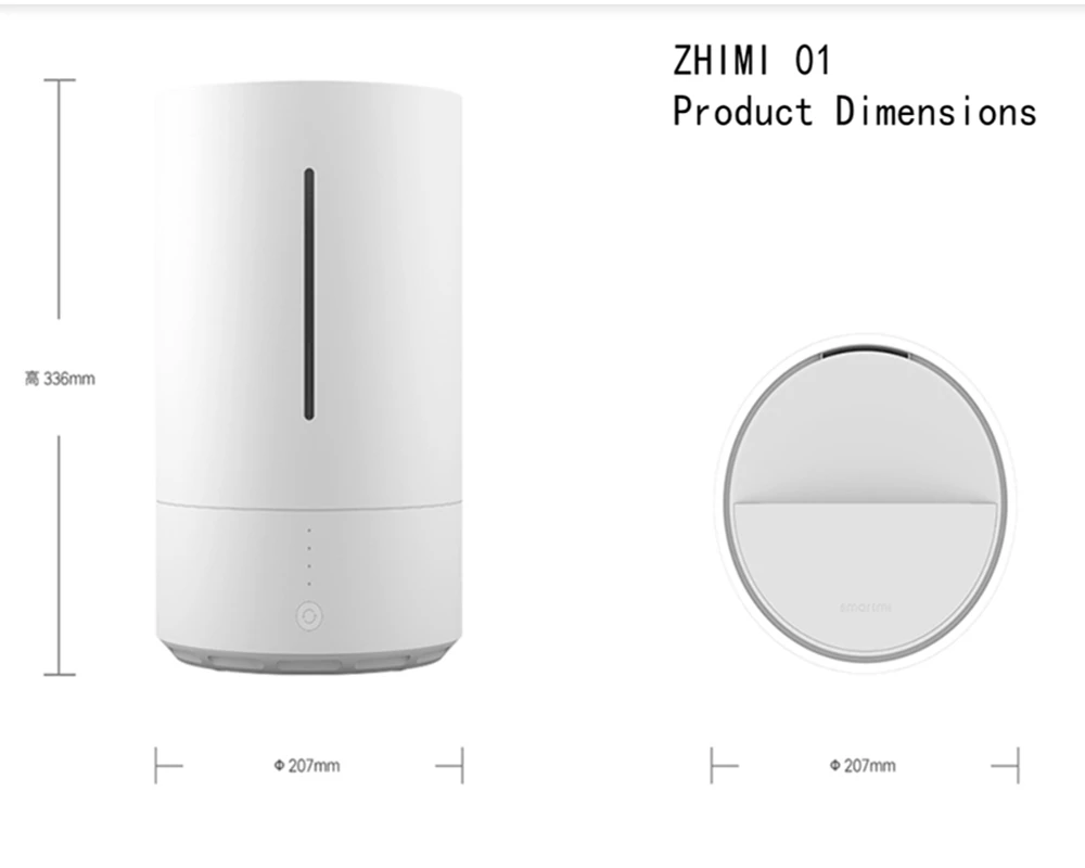 XiaoMi SMARTMI Pure type увлажнитель App control Smog free Mist испаряется прочная работа удобная
