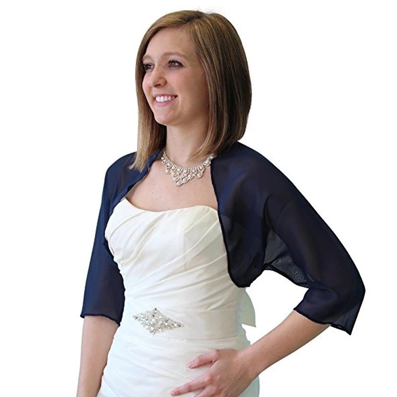 Custom Made Bridal Jacket Half Sleeve Chiffon High Quality Bolero Shrug for Bride Navy Blue Shrug Cardigan
Custom Made Bridal Jacket Half Sleeve Chiffon High Quality Bolero Shrug for Bride Navy Blue Shrug Cardigan