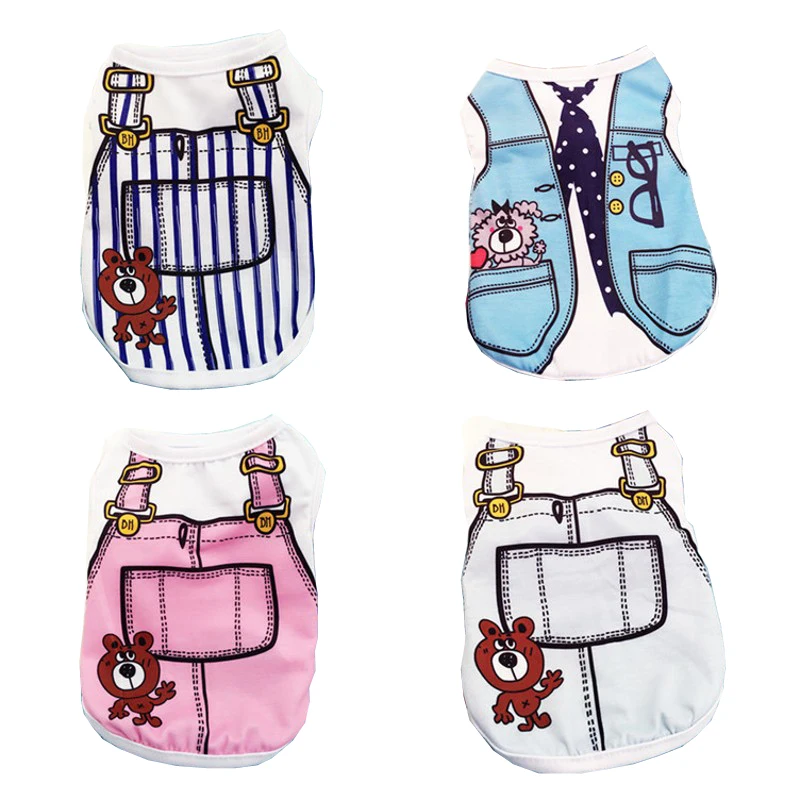 Cuet Cheap Dog Clothes Summer Pet Shirt 100% Cotton Teddy Dog Vest T-Shirt Dog Apparel For Small Dogs Costume Roupas De Cachorro
Cuet Cheap Dog Clothes Summer Pet Shirt 100% Cotton Teddy Dog Vest T-Shirt Dog Apparel For Small Dogs Costume Roupas De Cachorro